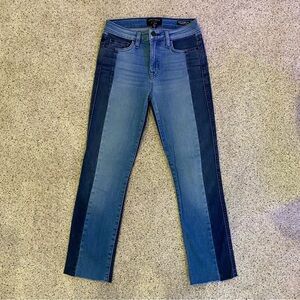 Sanctuary two-tone ankle/crop jeans